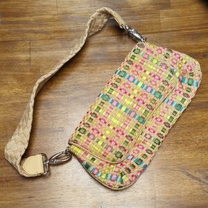 Colorful Woven Shoulder Bag